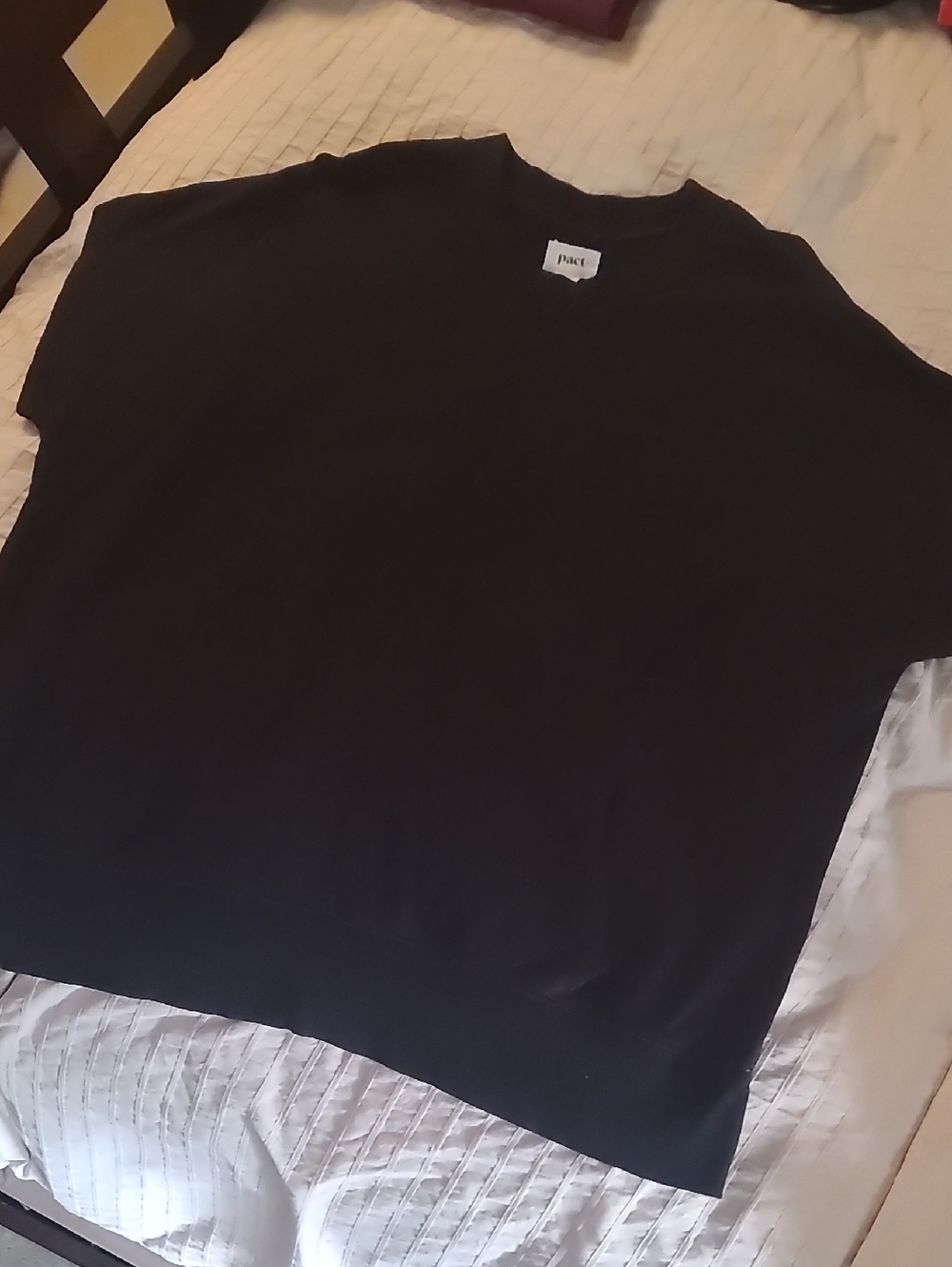 Pact Black Crewneck Tee - XL (Label Visible)